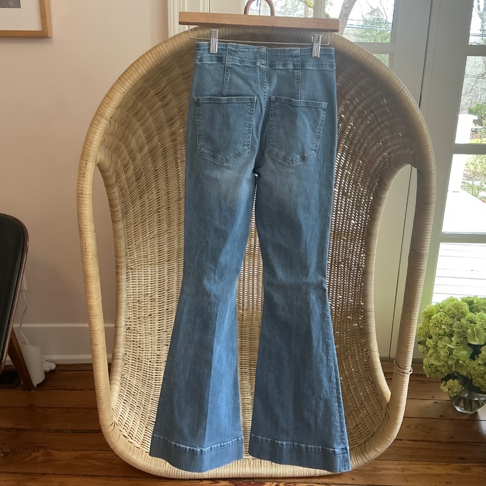 Veronica Beard Wide Leg Jeans, Size 26 - Picture 2 of 3